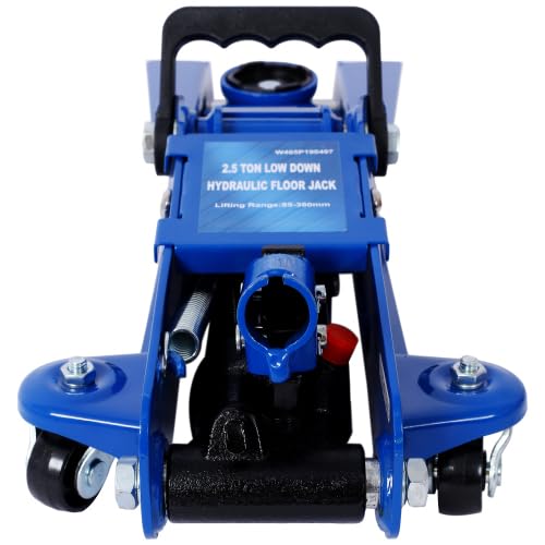 Heavy-Duty Steel Racing Floor Jack 2.5 Ton Blue L24245