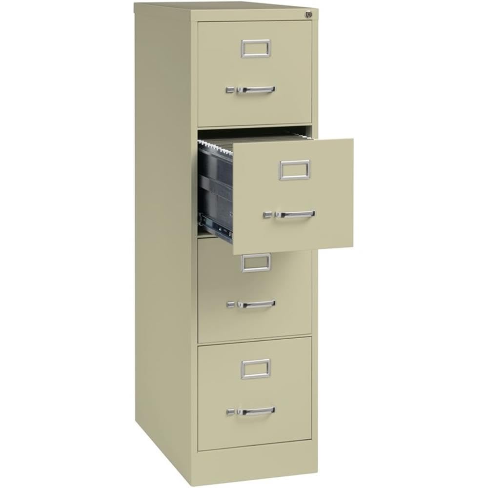 Beige 4-Drawer Metal Letter File Cabinet S456273