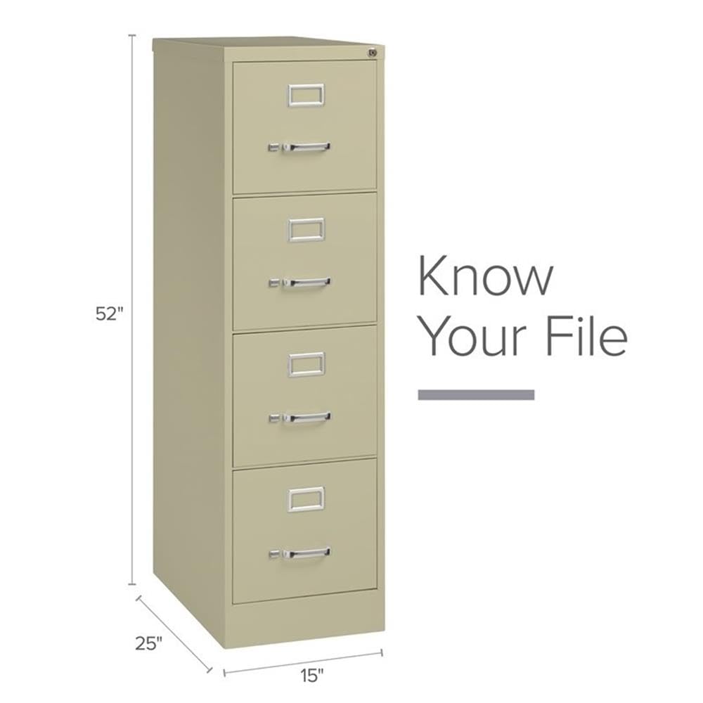 Beige 4-Drawer Metal Letter File Cabinet S456273