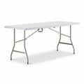 Set of 5 White Plastic Bi-Folding Rectangular Event Tables X9168