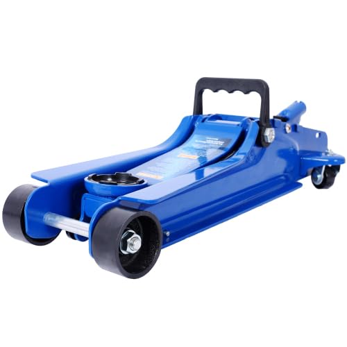 Heavy-Duty Steel Racing Floor Jack 2.5 Ton Blue L24245