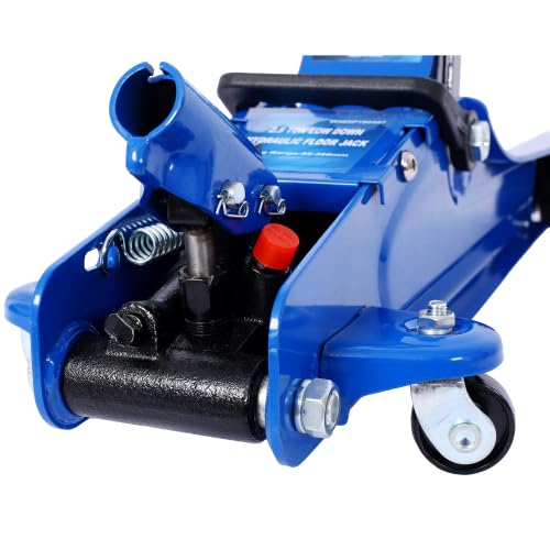 Heavy-Duty Steel Racing Floor Jack 2.5 Ton Blue L24245