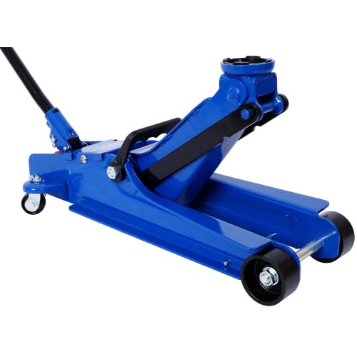 Heavy-Duty Steel Racing Floor Jack 2.5 Ton Blue L24245
