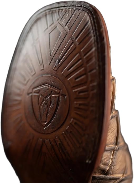 Genuine Leather Square Toe Ankle Cowboy Western Boots P887