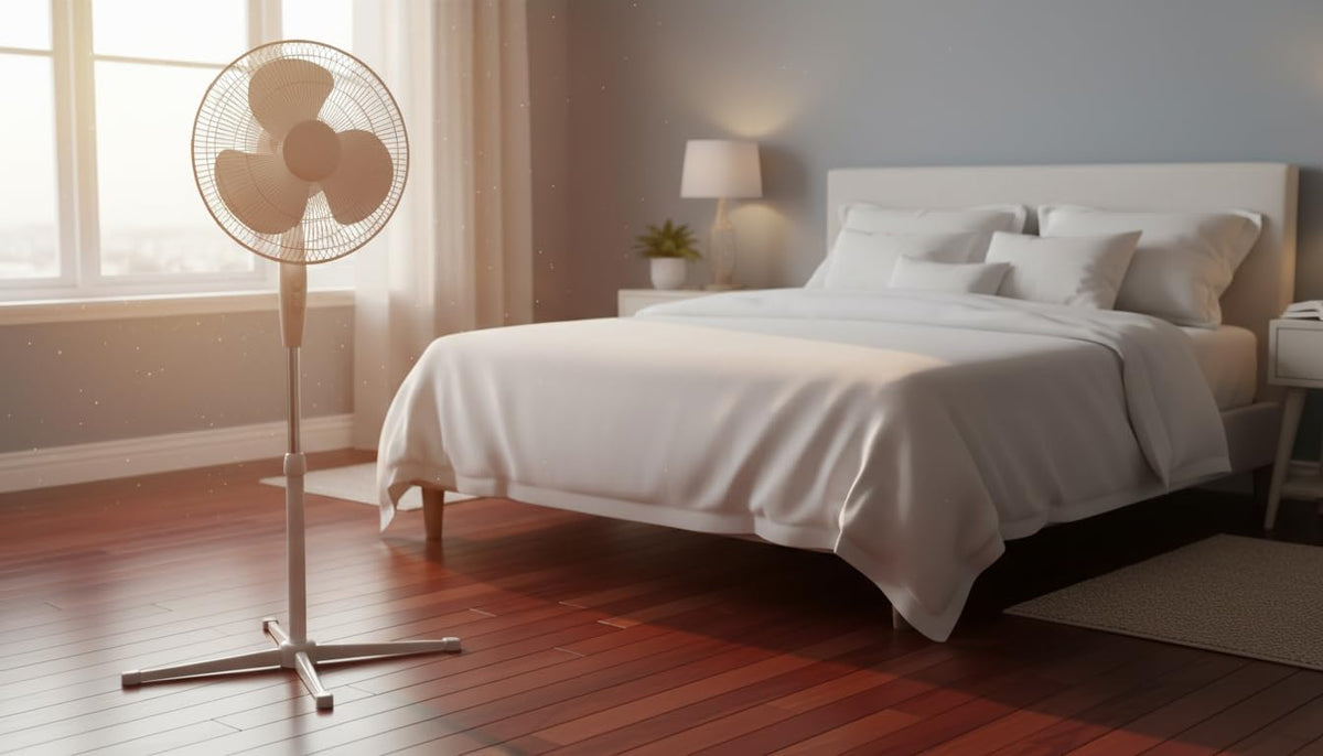 16 Inch Oscillating Pedestal Fan with Remote Q83838