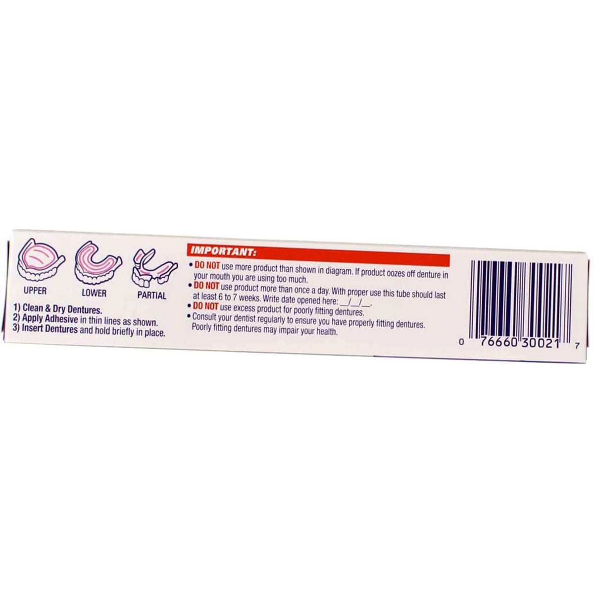 Denture Adhesive Cream 2 oz Pack of 12 T95337
