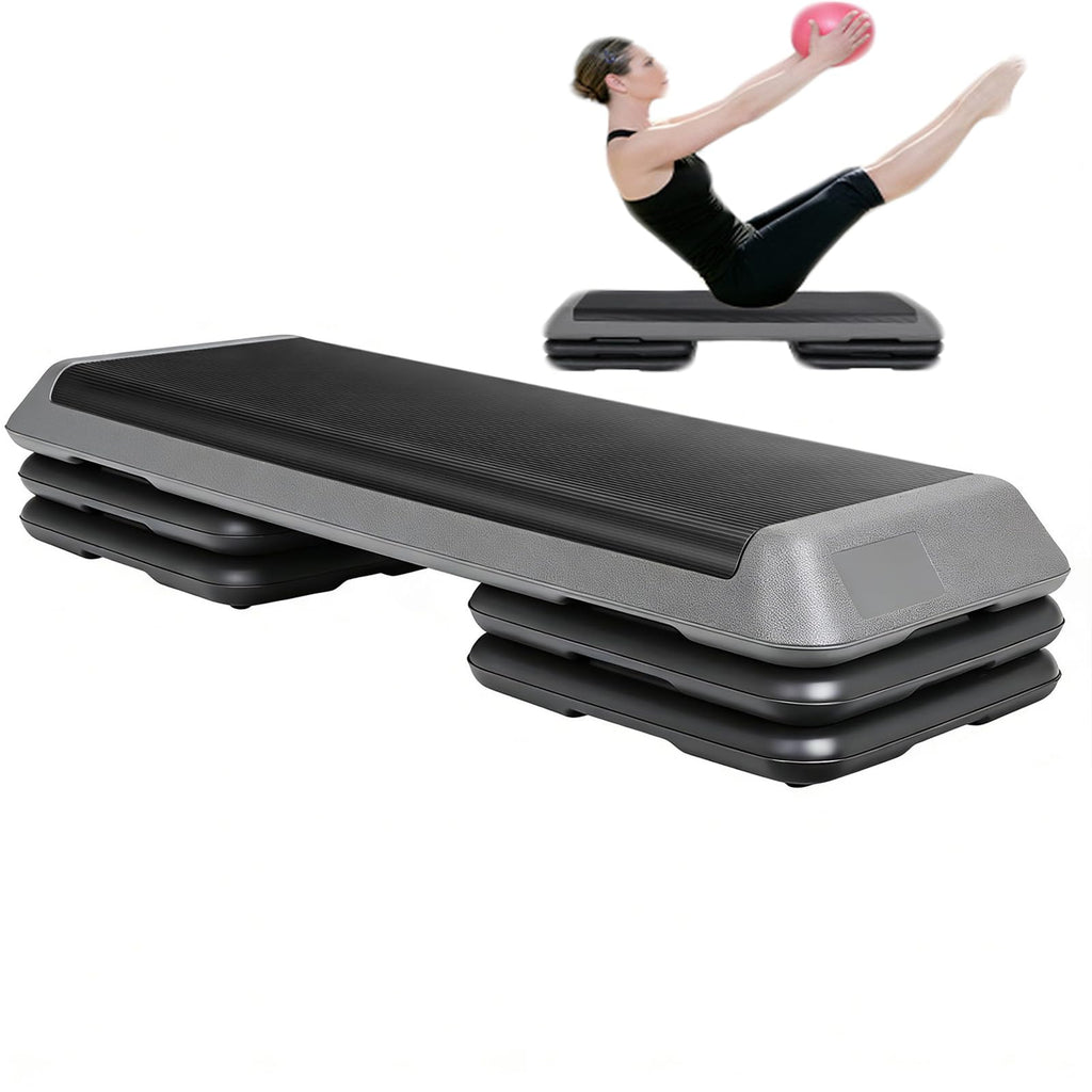 43 Inch Adjustable Aerobic Stepper with 3 Height Levels V54544