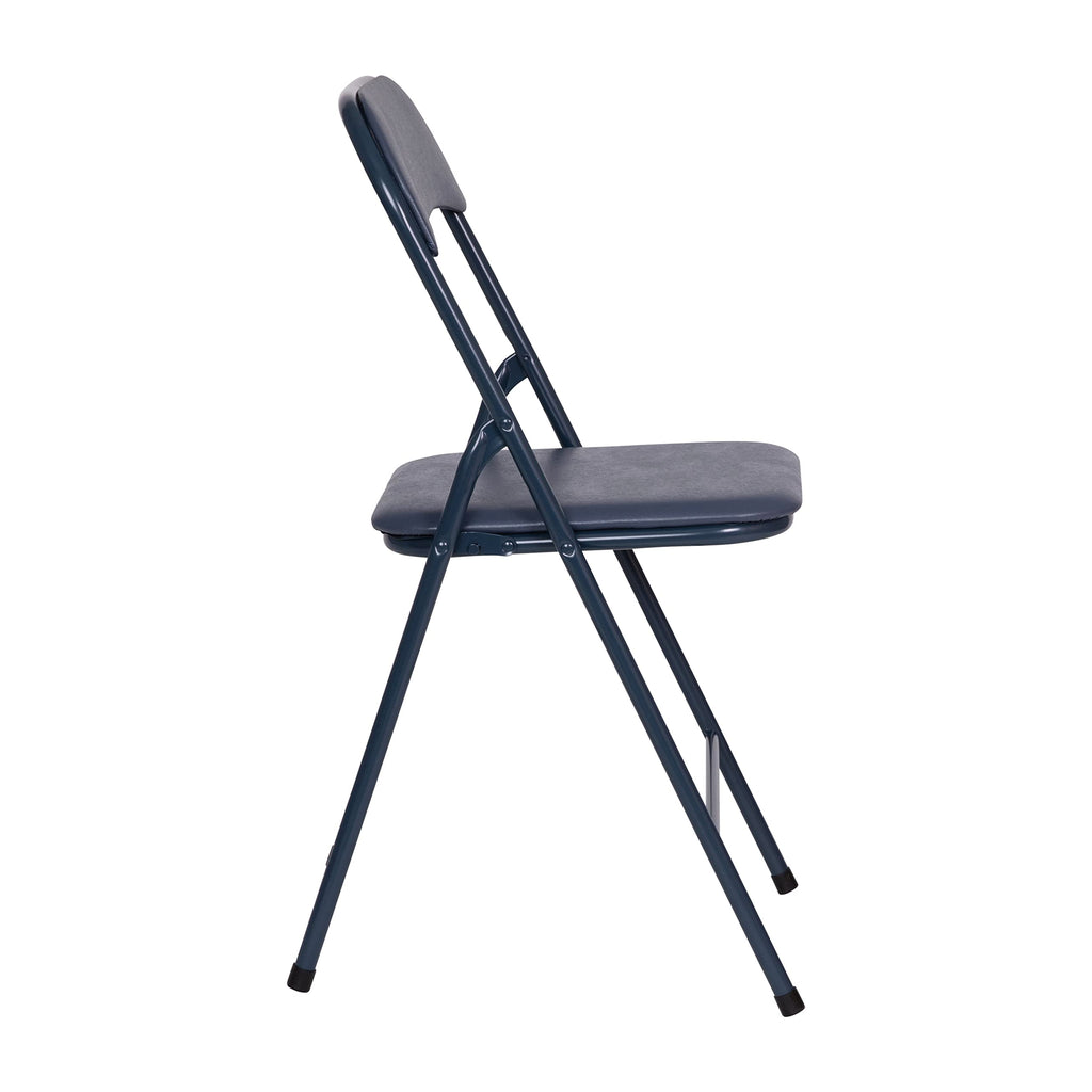 Navy Square Folding Card Table and Chairs Set U62433