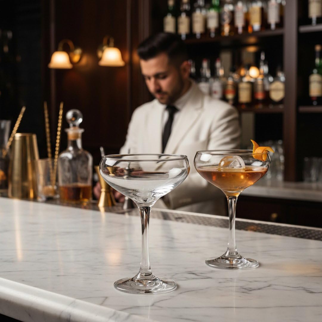 Round Table Cocktail Coupe 2-Piece Set J197