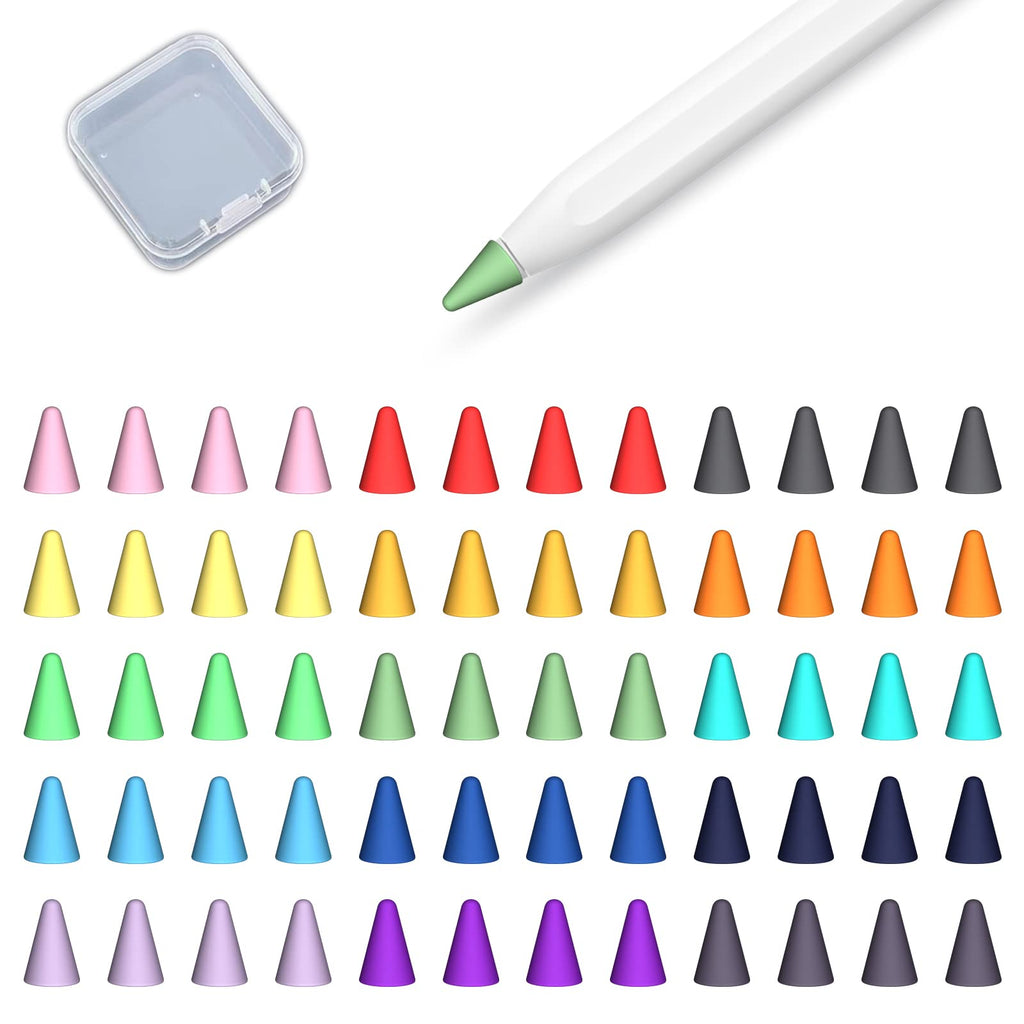 60 Pack Anti-Slip Silicone Tip Cover for Apple Pencil R50895