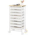 Rolling Storage Drawer Cart 8 Drawer Lockable Wheels J52647