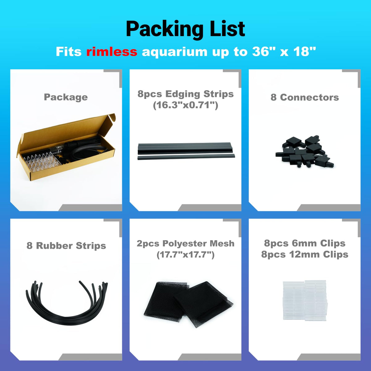 Adjustable Mesh Aquarium Lid Q888