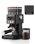 Conical Burr Coffee Grinder with Scale, 31 Grind Settings, Stainless Steel, Black W626