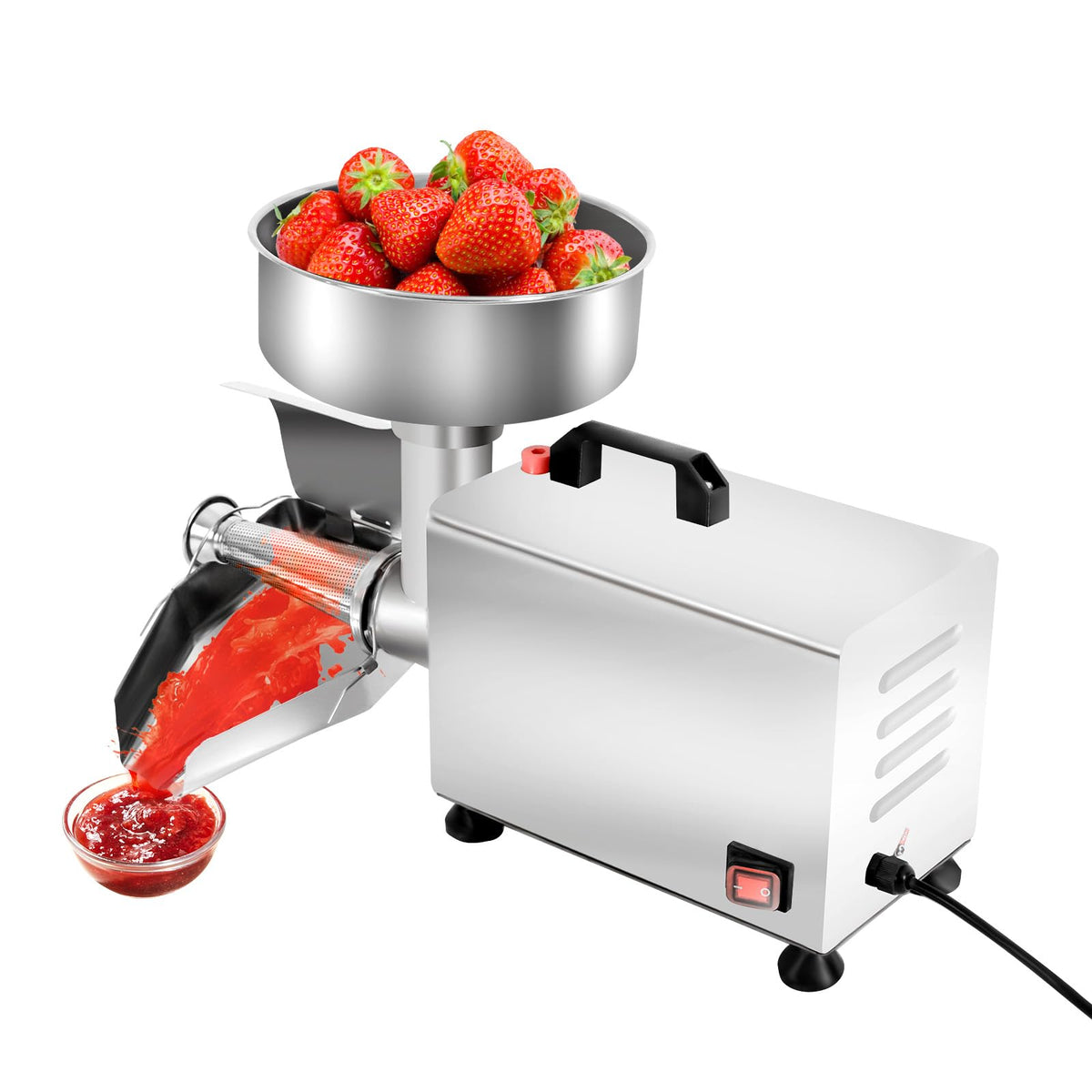 450W Electric Food Strainer with Filter and Trough K313
