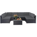 Grey 7-Piece Outdoor Patio Furniture Set T347