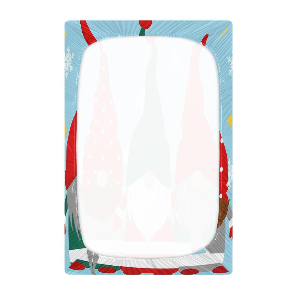 Christmas Gnomes Crib Sheet 52" x 28" X4554