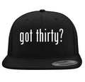 Structured Flat Bill Snapback Cap W12657