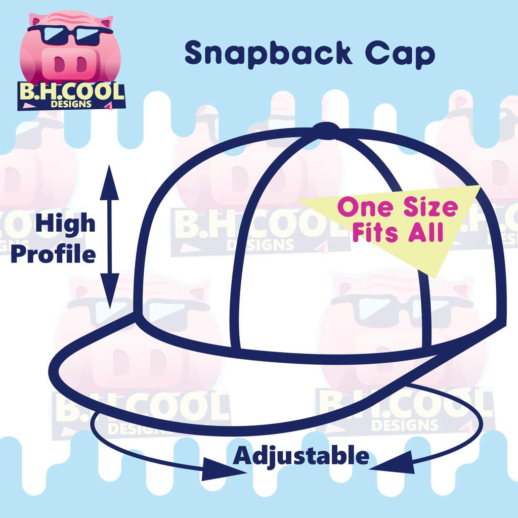 Structured Flat Bill Snapback Cap W12657