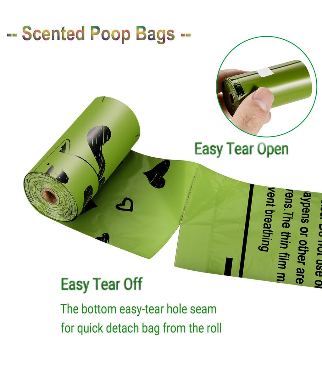 Biodegradable 540 Count Dog Poop Bag with Dispenser G895320