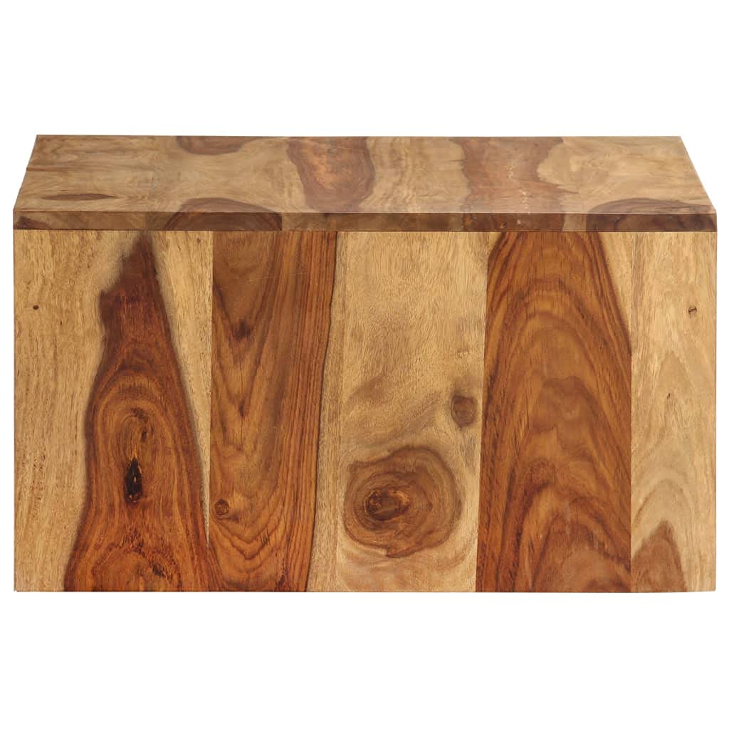 Brown Solid Sheesham Wood Nesting Coffee Table Set of 2 D9867