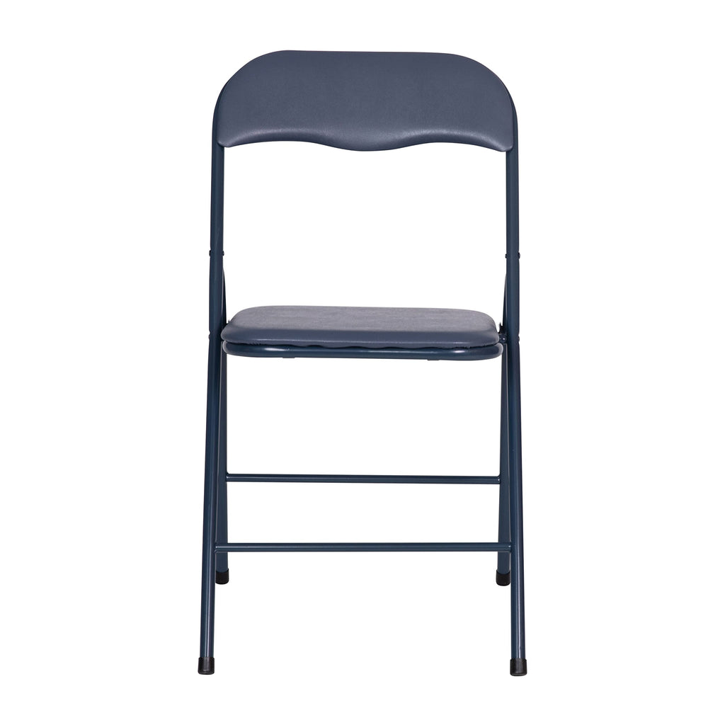 Navy Square Folding Card Table and Chairs Set U62433