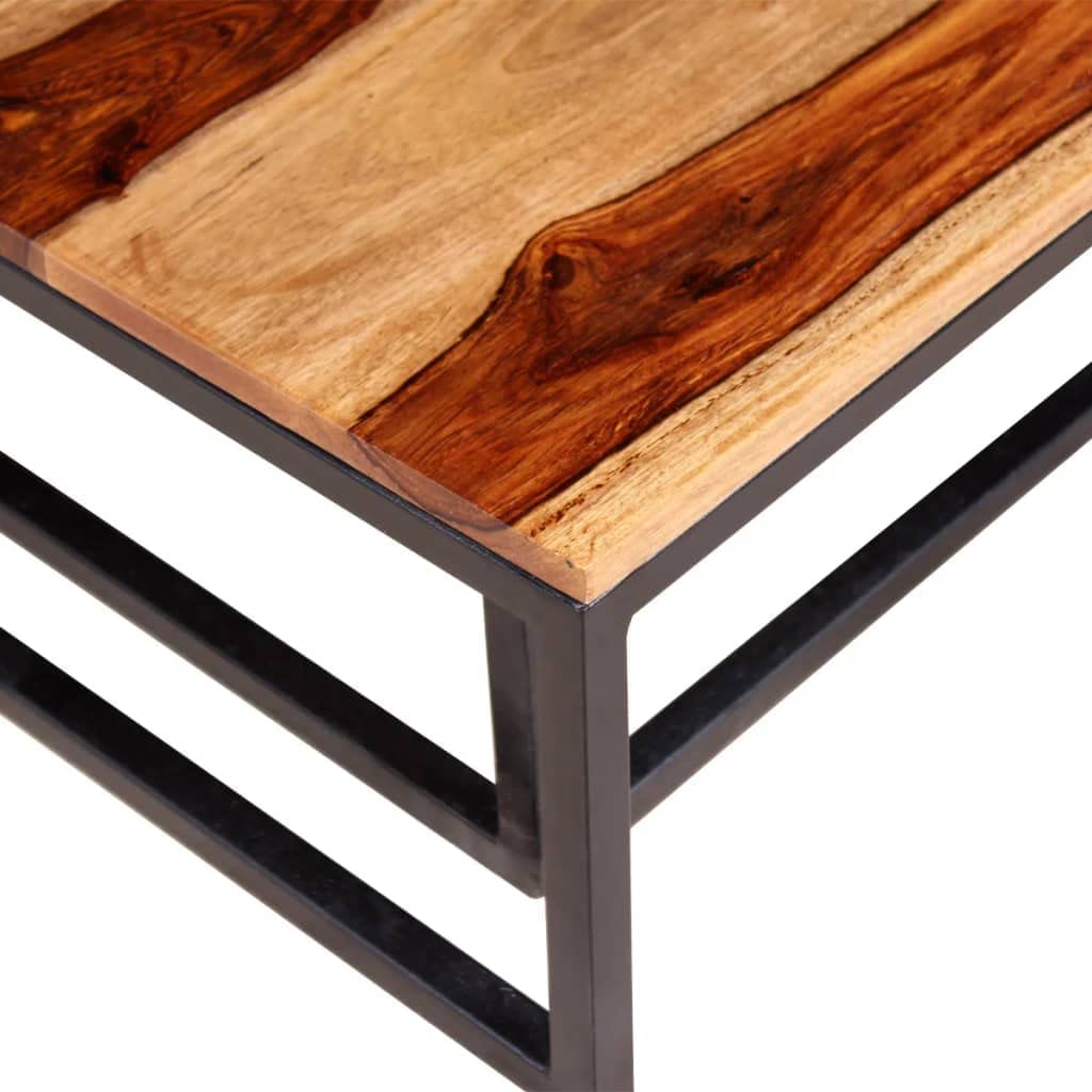 Two Piece Solid Sheesham Wood Nesting Coffee Table Set K94072