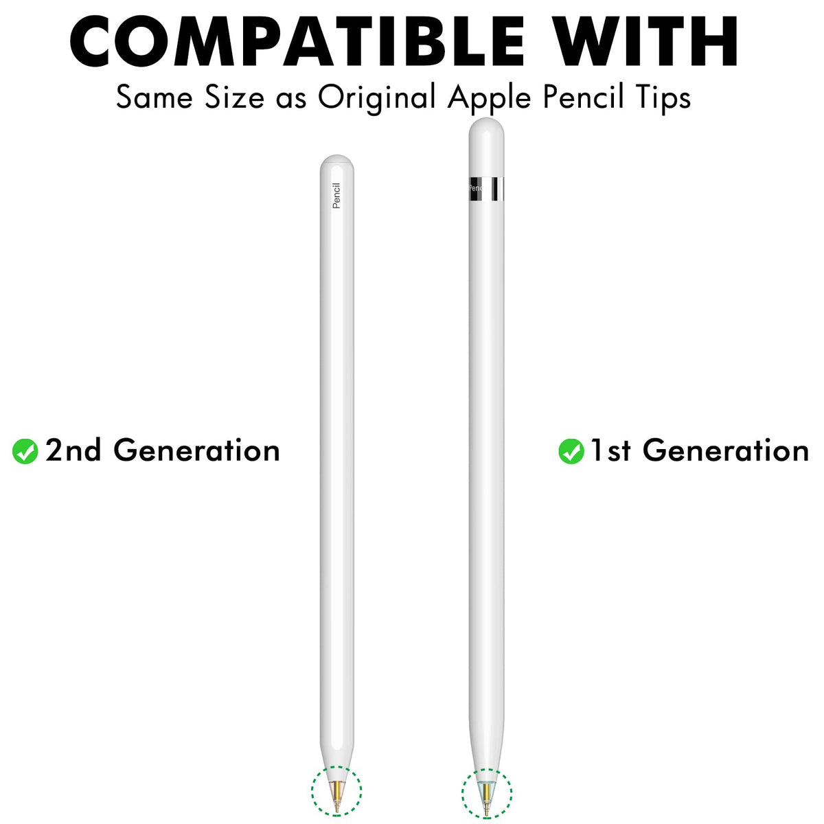 4 Pack Replacement Tips for Apple Pencil 1.95mm T8031