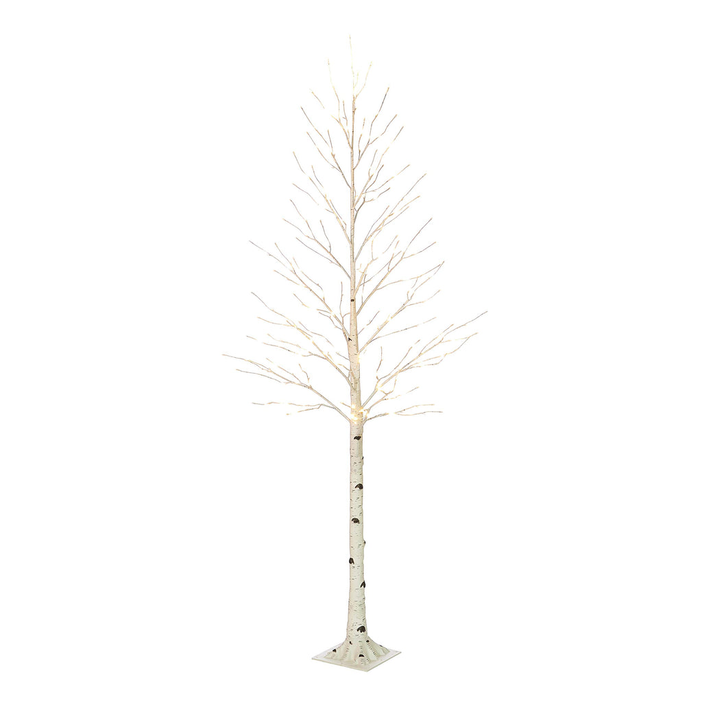 Lighted Birch Tree 8FT 240 Warm White Lights J9571