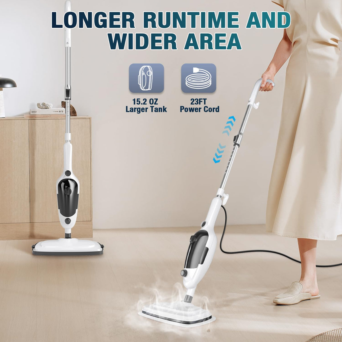 11-in-1 Steam Mop with 15.2 OZ Tank B27927