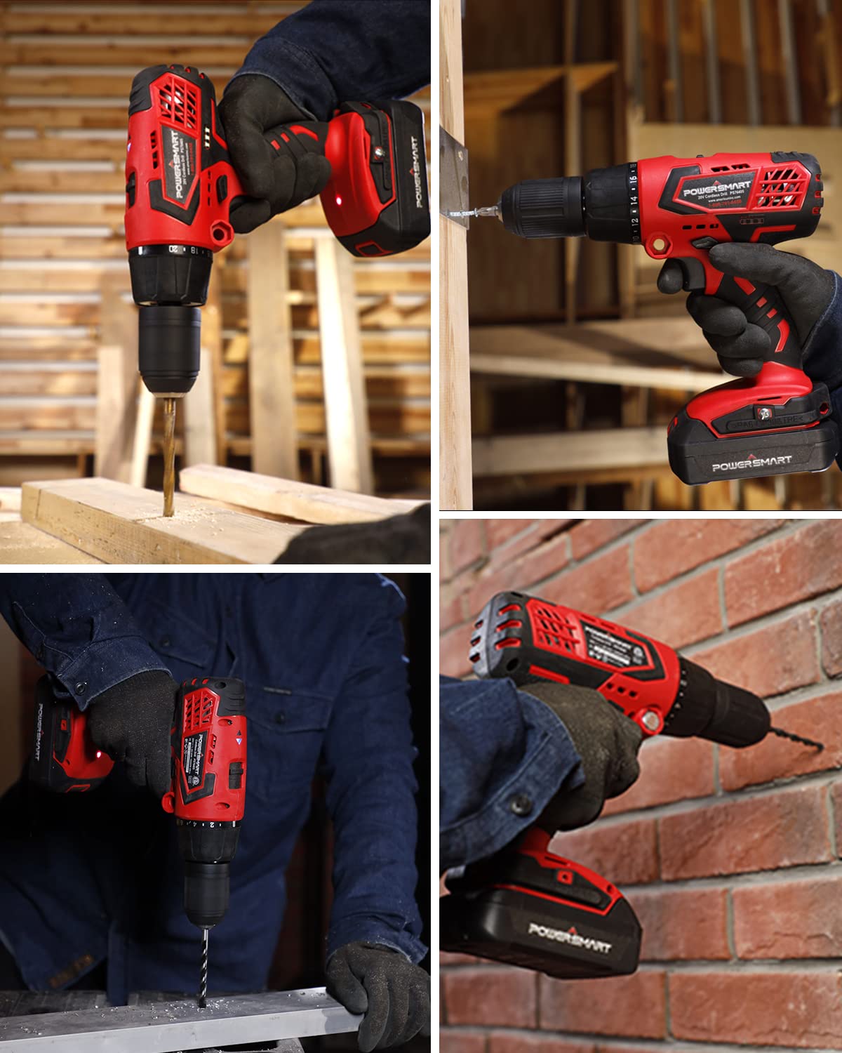 20V Cordless Drill Driver Set with Battery and Charger W814154