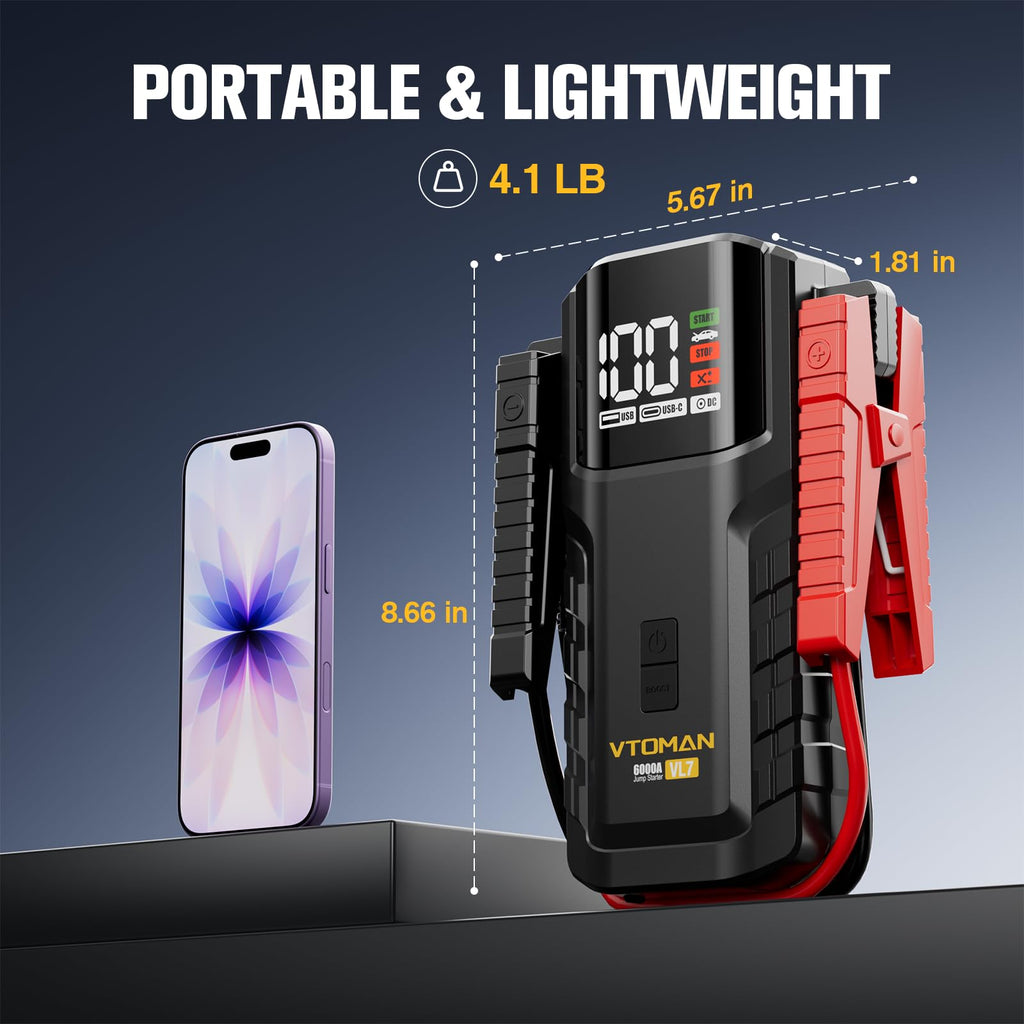 6000A LiFePO4 Portable Jump Starter I405191