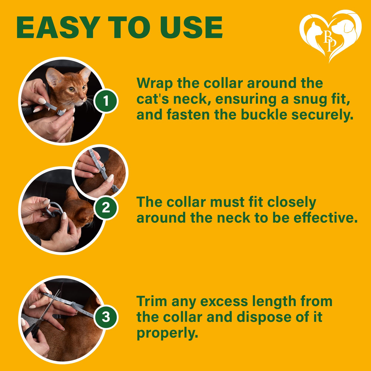 Natural Flea & Tick Collar for Cats 1 Pack D5410