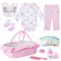 Reborn Baby Doll Clothes with Bassinet for 18-22 Inch Dolls F650215