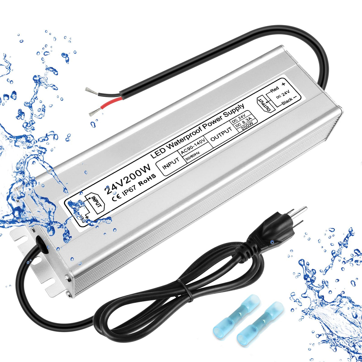 200W 24V IP67 Waterproof LED Driver D527