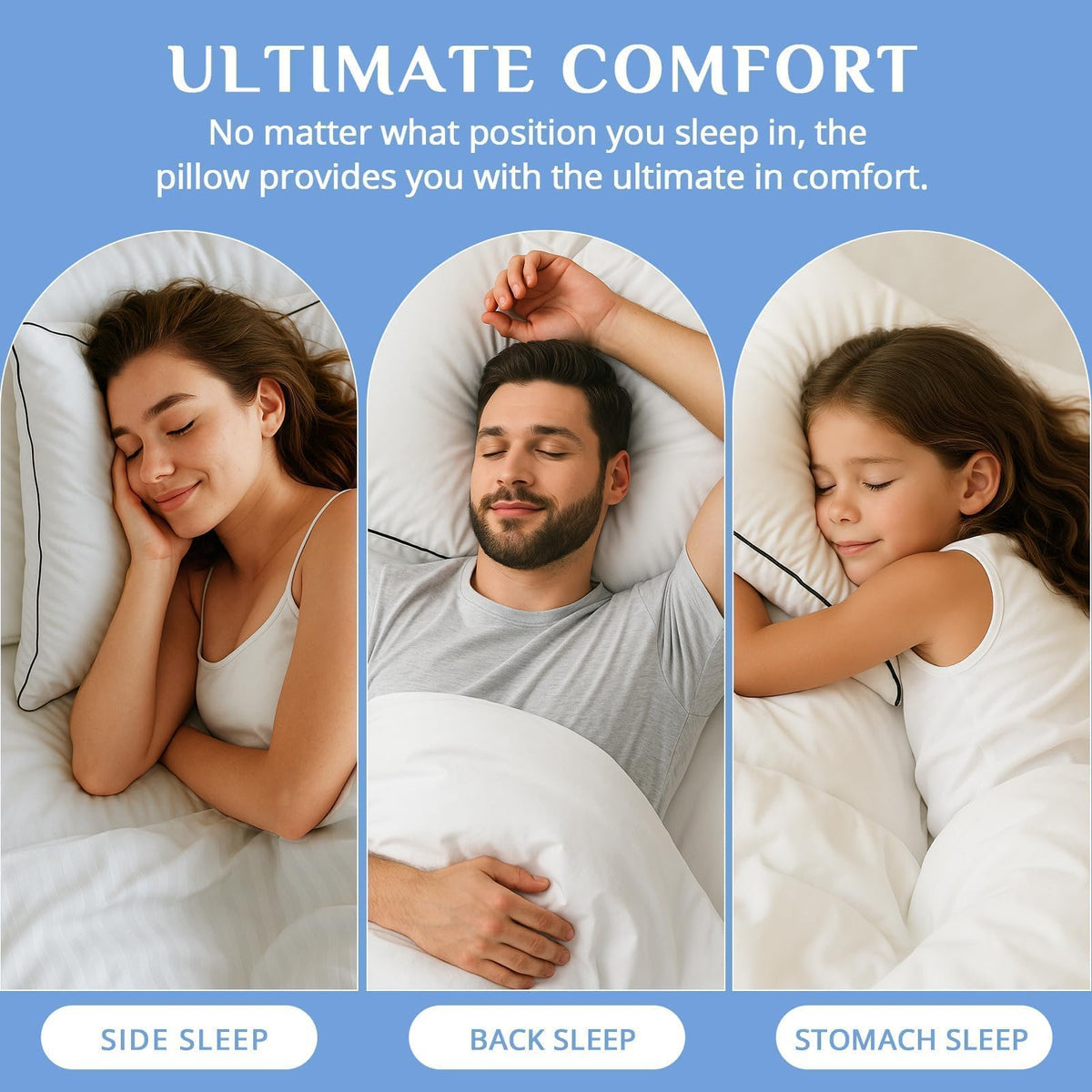 King Size Down Alternative Microfiber Pillows Set of 2 L397539