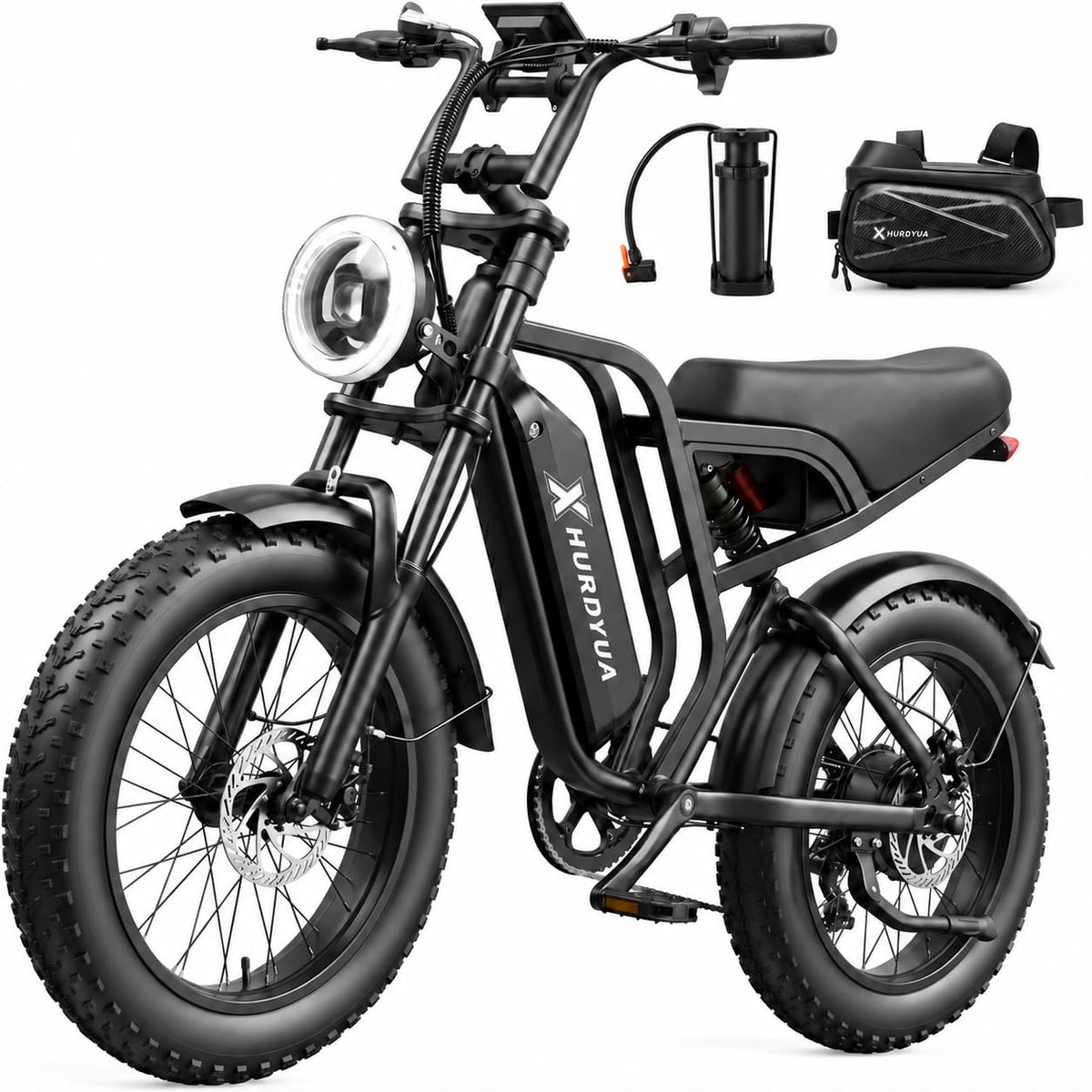 1500W Peak 20"x4" Fat Tire Electric Bike H975