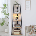 70 inch Solid Wood 5 Tier Corner Bookshelf C992654