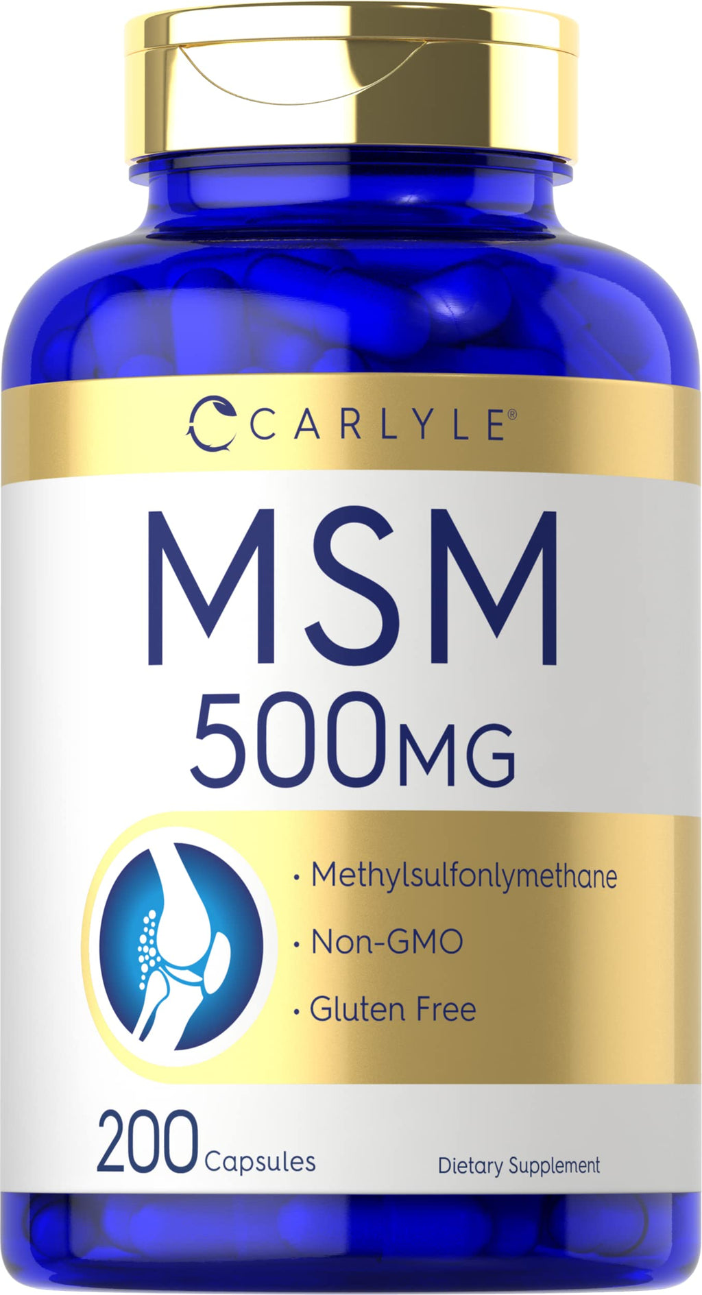 MSM Supplement Capsules 500mg 200 Count O670847