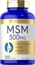 MSM Supplement Capsules 500mg 200 Count O670847