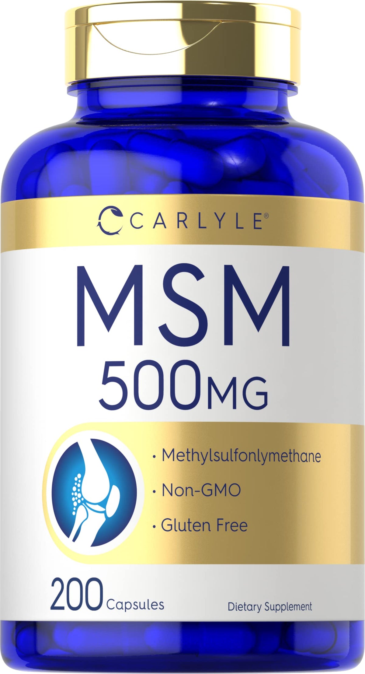 MSM Supplement Capsules 500mg 200 Count O670847