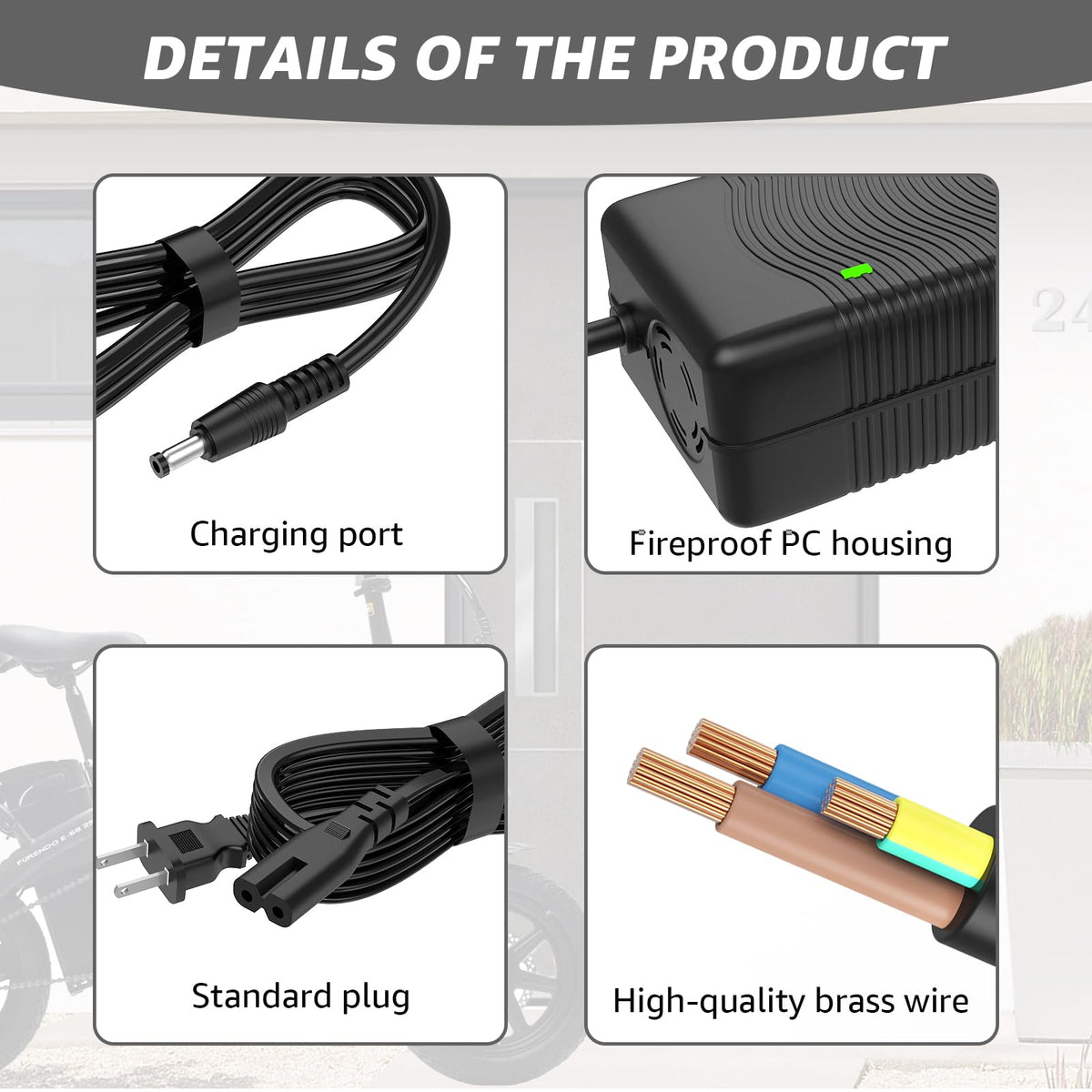 54.6V 2A Electric Bike Charger N453