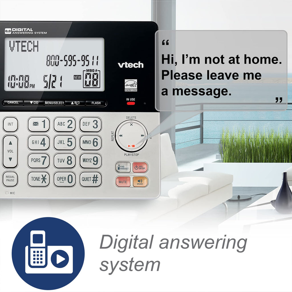 Corded/Cordless Phone System with 2 Handsets S224666