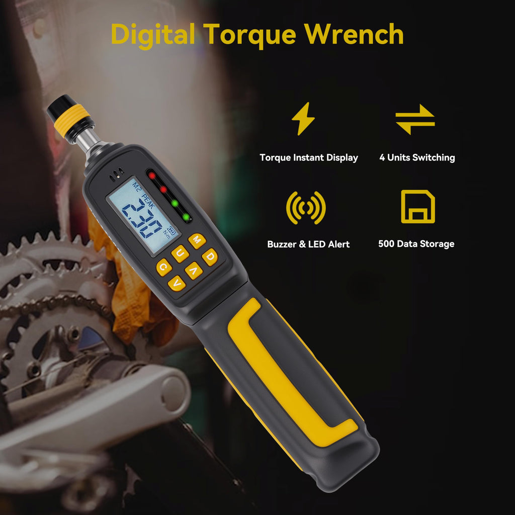 Digital Torque Screwdriver Set, 1/4" Drive, 38-Piece F36553