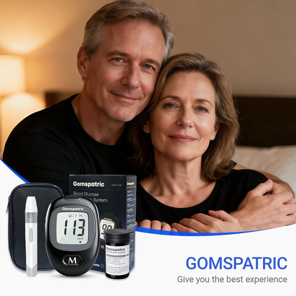 Blood Glucose Monitor Kit with 50 Test Strips and 50 Lancets A9144