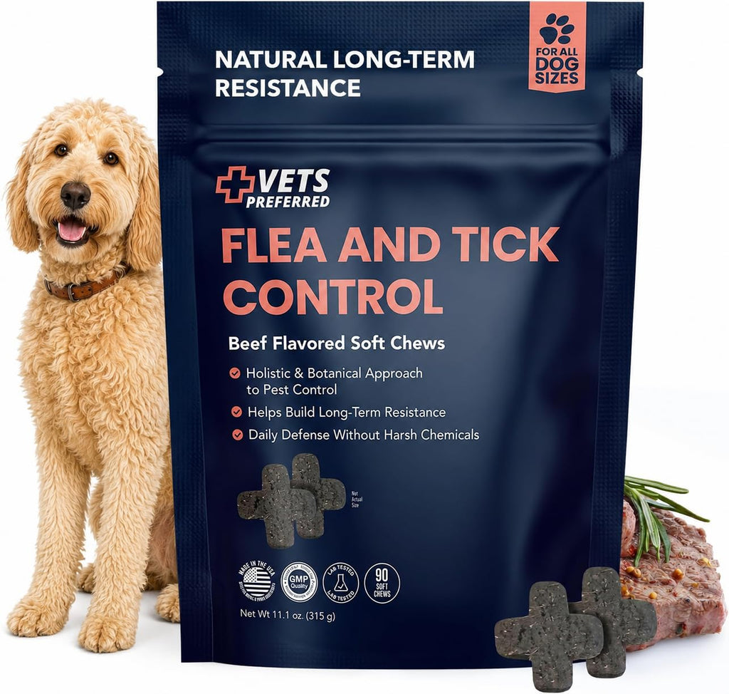 Chewable Flea and Tick Prevention for Dogs 90 Ct M2358