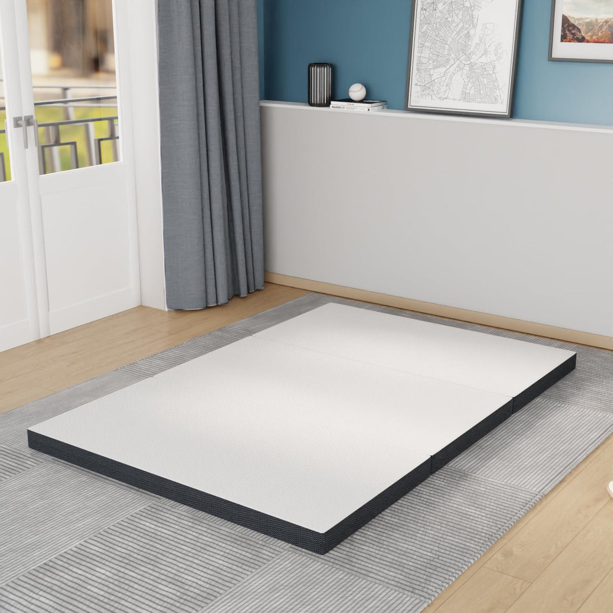 3" Tri Folding Memory Foam Mattress Queen Medium Firm G9451