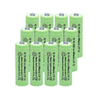 NiMH AA 600mAh 1.2V Rechargeable Batteries Pack of 12 A257353