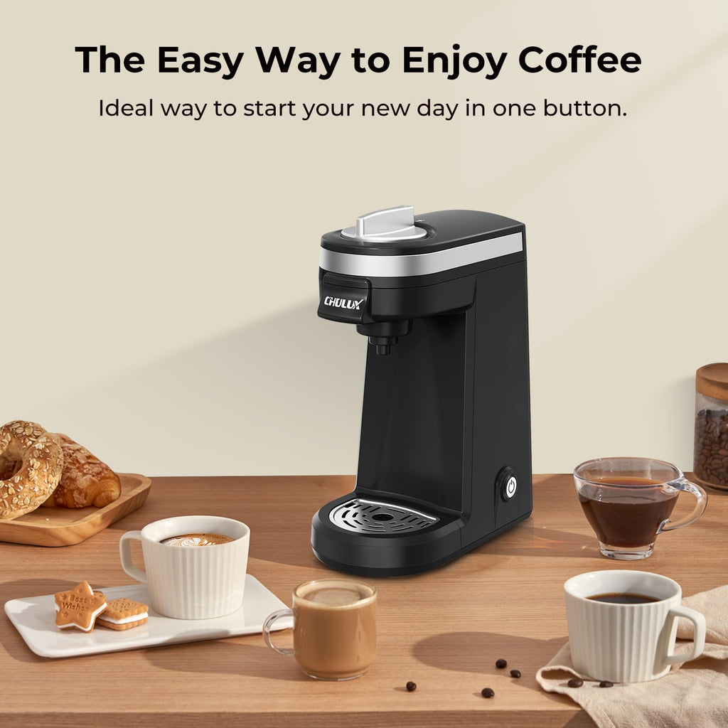 Black Mini Single Serve Coffee Maker C697