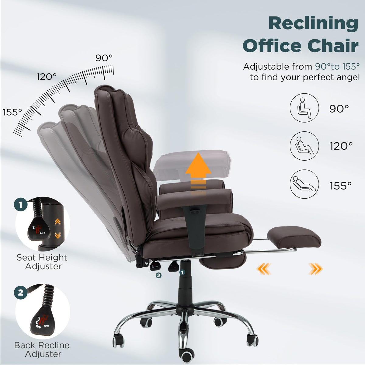 Brown Ergonomic Office Chair D975924