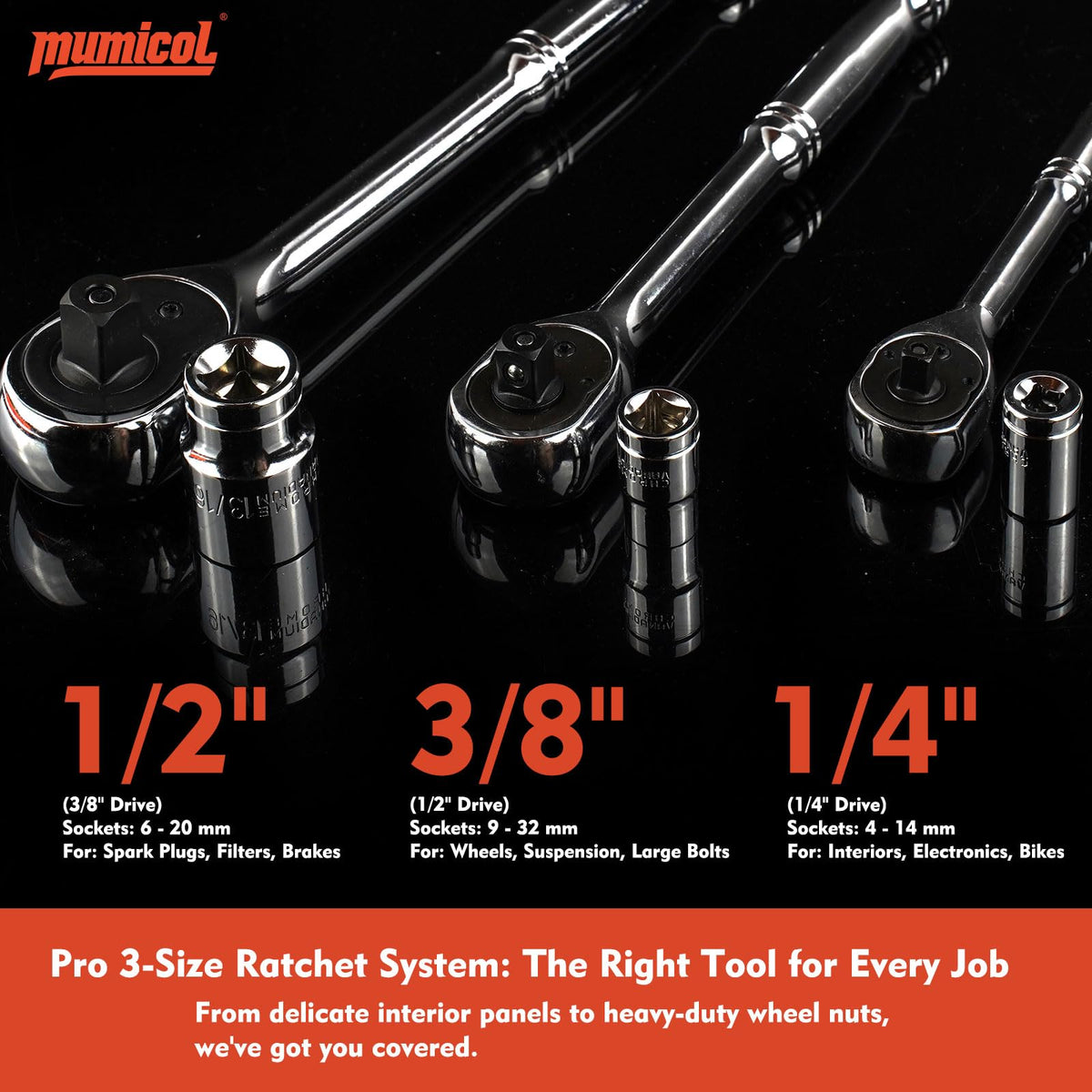 320-Pcs Mechanic Tool Set with 72-Tooth Ratchet W5322